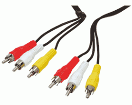 Videocable 3x RCA - 3x RCA 1.5m