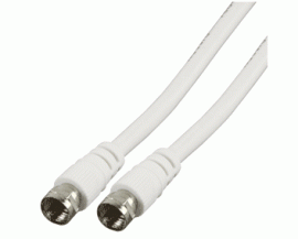F-connector to F-connector coax cable 2.0Mtr