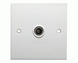 Antiference Isolated Coax Wall Plate